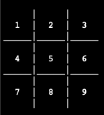 tic tac toe board at game start